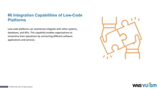 Benefits of Using Low Code Platforms for Your Business | PDF