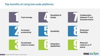 Benefits of Using Low Code Platforms for Your Business | PDF