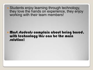 Benefits Of Using Technology In The Classroom | PPTX
