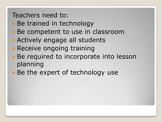 Benefits Of Using Technology In The Classroom