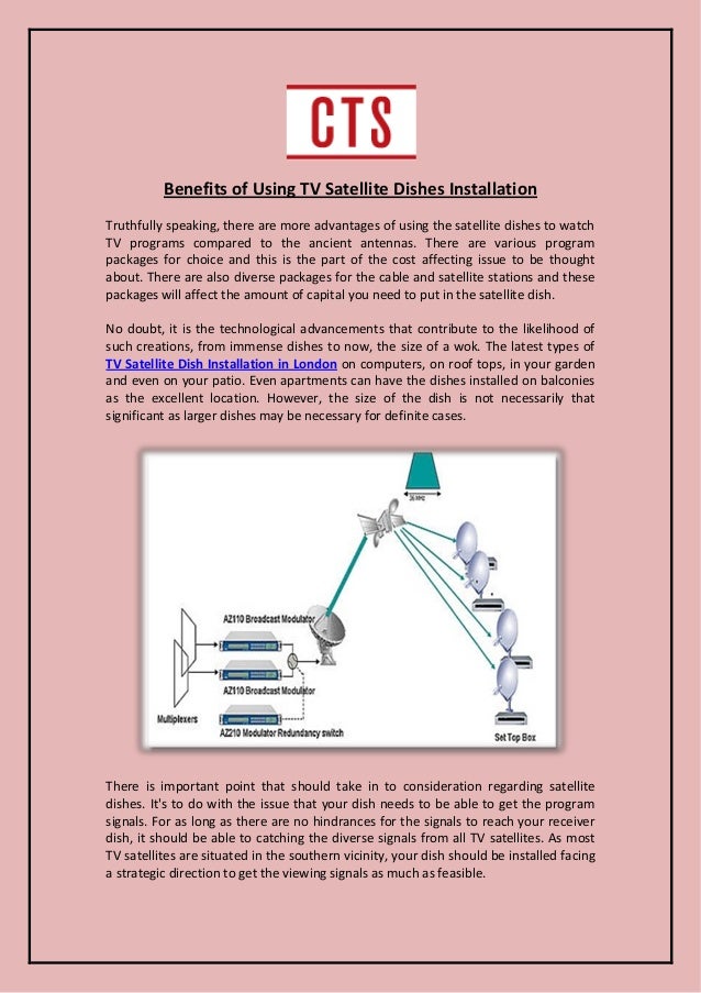 Benefits of Using TV Satellite Dishes Installation