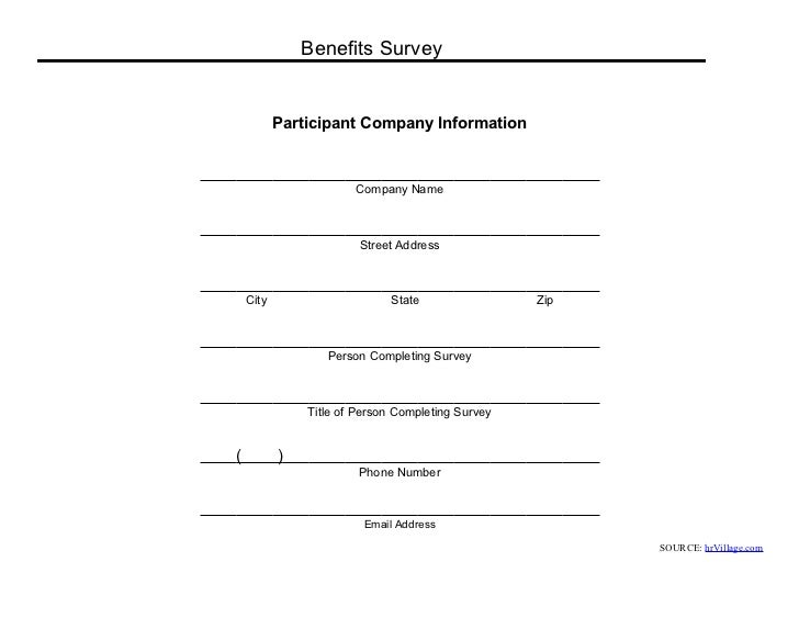 benefits of a survey
