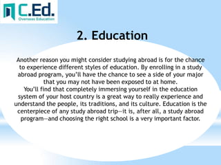 Study Abroad, Definition, Program & Benefits - Video & Lesson Transcript
