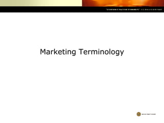 Marketing Terminology 