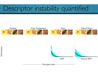 Descriptor instability
—————————— Descriptor norm ——————————
Descriptor instability quantiﬁed
 