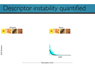 Descriptor instability
—————————— Descriptor norm ——————————
Descriptor instability quantiﬁed
 