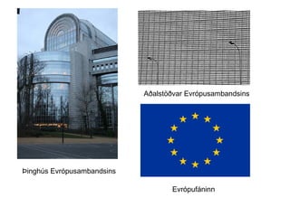 Aðalstöðvar Evrópusambandsins Þinghús Evrópusambandsins Evrópufáninn 