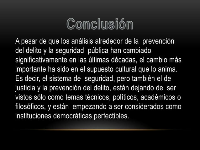 Prevencion del Delito | PPTX