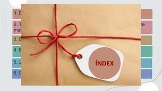 1. Dues pretensions. Dos suggeriments
2. Tres aspectes bàsics per construir i mantenir l’equilibri entre
malestars i benes...