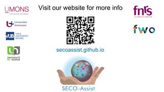 secoassist.github.io
Visit our website for more info
 