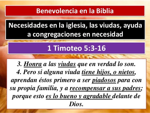 Ejemplos De Benevolencia En La Biblia