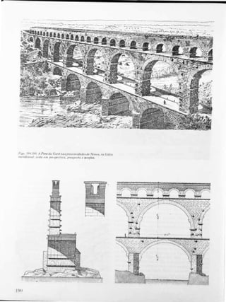 p
--� ---- ___ • __r. . ,_� """' '' .--' ..... .-. ----- --�-�-._..........., .....----
r.�......���iI!"I"lieU
, /" ,
.:�,..,.,... .... - - -- - -- .- - "-...; " .-...: _-. . - • .• ., ,):.... .... _""':- .; (" � to q. . _ __ __
_ . _ - _ _ ___ '. __ _
• ' .""'1 ..... - , .
.
...... '....... ...
_�,-=;>..�"_�,J,-"-'
FIl':s. .198-.199. A Pont du Gard nas proximidades de Nimes, na. Gália
merldionol: l'ista pm perspectiva, prospecto e secções.
I !IO
 