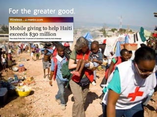 For the greater good.
 