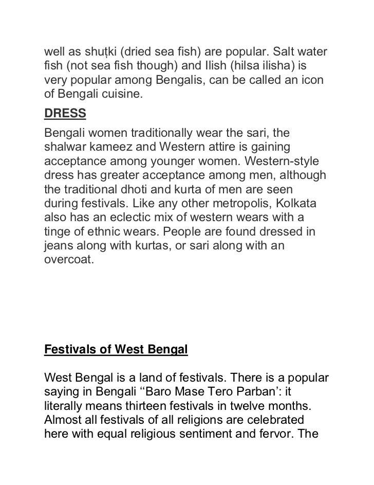 Bengal And Bengali Culture Bengal And Bengali Culture