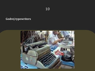 10Godrej typewriters