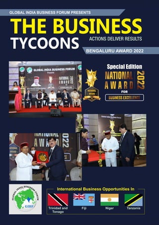 The Business Tycoons(2022) - National Awards for Business Excellence - Bengaluru