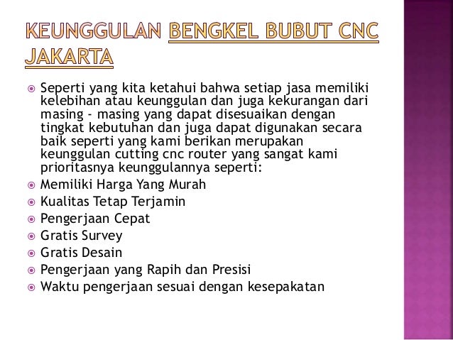 Bengkel Bubut Cnc Jakarta Dengan Harga Terjangkau