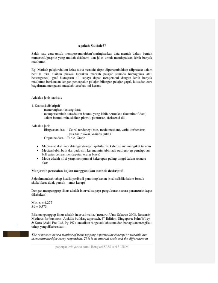 Bengkel Spss Siri 3 28032011