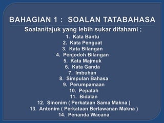 Bengkel Teknik Menjawab Bahasa Melayu SJKT St Philomena Convent Ipoh