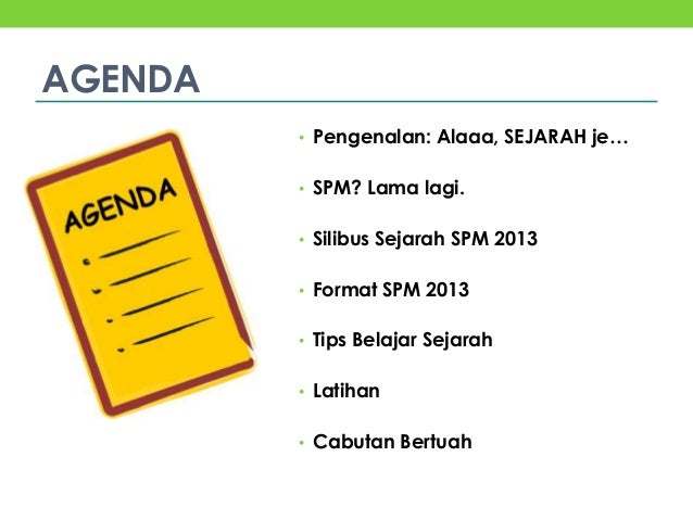 Bengkel Teknik Menjawab SPM Sejarah 2013