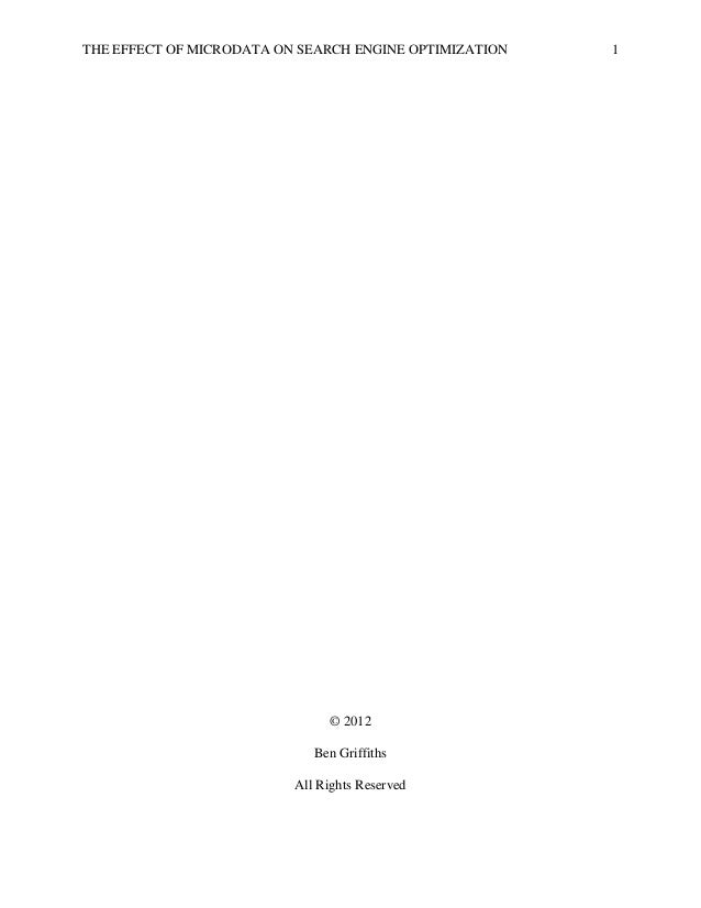 Dissertation search engine optimization