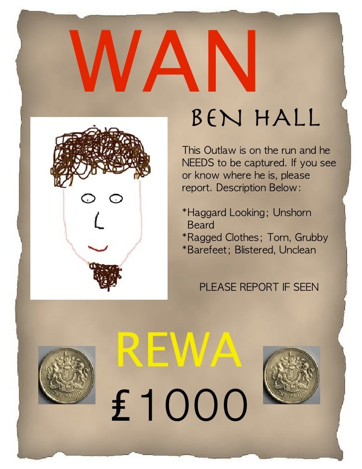 Bushranger Wanted Poster
