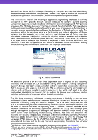 SCORM specifications for an emerging world: The linguistic diversity at work