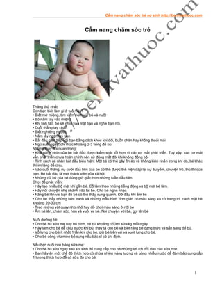 Benhvathuoc.com cam nang cham soc be 1