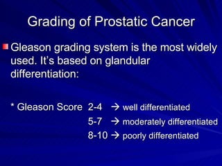 Prostate Grade Benign & Malignant Diseases Of The Prostate | PPT