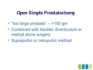Retropubic Incision BPH | PPT