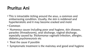 BENIGN ANORECTAL DISEASES and their causes.pptx