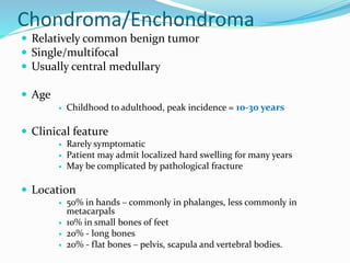 Benign bone tumors | PPTX