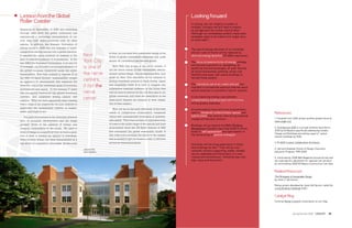 Lesson from the Global                                                                                                              Looking forward
Roller Coaster                                                                                                                      In closing, we can imagine a number of
                                                                                                                                    strategic concepts we will need to employ
Beginning in September of 2008 and extending                                                                                        as we approach the carbon-neutral ideal.
through early 2009, the global community has                                                                                        (Although not immediately evident, these basic
experienced a harrowing demonstration of our                                                                                        strategies apply to all scales from single story
now near total interconnectivity with all other                                                                                     to skyscraper.)
nations. In addition, the dramatic fluctuation of
energy prices in 2008 was one example of hyper-
                                                                                                                                    The typical energy densities of our buildings
competition among nations over a global resource.                                                                                   and our rules of thumb will be replaced by ​
It signaled the rising pressure on markets in the       New                in time, we can state that sustainable design is the
                                                                           driver of global competitive advantage and, quite
                                                                                                                                    ultra-low energy densities (70-80% reductions).
face of unbridled patterns of consumption. In the
late 1980s the Bruntland Commission, in an epic bit
                                                        York City          simply, all competition has become global.
                                                                                                                                    The focus on passive forms of energy strategy
                                                                                                                                    will become essential (i.e. daylighting, all
of foresight, put forward a re-conceptualization of     is one of          	 New York City is one of the nerve centers, if
                                                                           not the nerve center, of this dramatically demon-
                                                                                                                                    beneficial thermal exchanges, all solar thermal,
the global economic framework under the name:                                                                                       all future photovoltaic potential, all bio-fuel
Sustainability. First fully outlined in Agenda 21 at    the nerve          strated ‘global village.’ Our architectural firm, very   flexibility and super self-aware buildings to
                                                                           small by New York standards, is not unusual in
the 1992 UN Earth Summit, "sustainability" sought
an approach to development that balanced the
                                                        centers,           having completed projects in Saudi Arabia, Japan
                                                                                                                                    harvest these assets).

three E’s, that is the interlinked goals of economy,    if not the         and (hopefully) India. It is hard to imagine any
                                                                           substantive business endeavor in the future that
                                                                                                                                    The innovative use of air, water and soil that
                                                                                                                                    interface to orchestrate optimum thermal assist
environment and equity. In the ensuing 17 years
this conceptual framework has gained enormous           nerve              will not have to answer for the role they play in our
                                                                                                                                    will be essential in successful ‘hybrid’ systems.
                                                                           global commons; and what net restorative or net
currency and consensus among nations and
cultures. What we have apparently been missing
                                                        center.            destructive impacts are inherent in their realiza-
                                                                                                                                    Cross-balancing energy uses between
                                                                                                                                    complementary building types and functions
was a crisis of the magnitude we now confront to                           tion of their mission.                                   will be greatly expanded.
appreciate the fundamental wisdom of sustain-                              	 Now we are in the early aftermath of the train         Accommodating more and more programmatic
ability and begin to act.                                                                                                           uses in ‘tempered’ outdoor/indoor spaces and
                                                                           wreck of conspicuous consumption, misplaced                                                                  References
	 The built environment is the dominant physical                           values and unsustainable leveraging of question-         hybrid rooms that reverse roles during seasonal
                                                                                                                                    change will become common.                          1. Compiled from LEED project profiles posted online at
form of economic development and the single                                able assets. There has not been an equivalent time                                                           www.usgbc.org
greatest driver of the patterns of energy and                              of crisis in the entire range of the natural and built
                                                                                                                                    Buildings will go beyond the BMS (Building
resource consumption in the world. We used to                              environment since the UN Earth Summit of 1992            Management System) reporting model to active        2. Architecture 2030 is a private initiative launched in
                                                                           first articulated the global sustainable model. If                                                           2003 by Ed Mazaria specifically addressing Climate
think of design in a superficial way, as more a ques-                                                                               levels of self-assessment and optimization of
                                                                                                                                                                                        Change and Buildings and setting a goal of ‘carbon
tion of style or symbol (an adjunct to branding).                          this crisis point provides the shock to the system       the varied array of passive strategies.
                                                                                                                                                                                        neutral’ buildings by 2030.
More recently design has been characterized as a                           that is needed to get our house in order, it will have
key driver of competitive advantage. At this point                         served an essential purpose.                                                                                 3. © 2005 Croxton Collaborative Architects
                                                                                                                                    And what will the living experience in these
                                                                                                                                    new buildings be like? They will be user-           4. Harvard Graduate School of Design: Executive
                                                        Johnson Hall,
                                                        north elevation.
                                                                                                                                    centered, mission-supporting, stable, reliable,     Education Program, 1995-2009
                                                                                                                                    secure, adaptable and the product of a new
                                                                                                                                    ‘resourceful architecture’: inherently low-risk,    5. Confirmed by 2008 R&D Magazine Annual Survey and
                                                                                                                                    high-value and humanistic.                          zip-code specific adjustment for regional cost variance
                                                                                                                                                                                        as confirmed by 2008 RS Means Construction Cost Data


                                                                                                                                                                                        Related Resources
                                                                                                                                                                                        The Philosophy of Sustainable Design
                                                                                                                                                                                        by Jason F. McLennan

                                                                                                                                                                                        Rating system developed by Jason McClennon called the
                                                                                                                                                                                        Living Building Challenge (LBC)


                                                                                                                                                                                        Catalyst Blog
                                                                                                                                                                                        Continue Randy Croxton's conversation on our blog.




24    CATALYST Spring/Summer 2009                                                                                                                                                                         Spring/Summer 2009 CATALYST         25
 