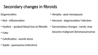 Pyomyoma BENIGN CONDITIONS OF THE UTERUS, CERVIX AND.pptx