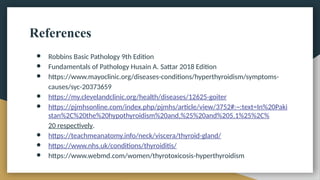 BENIGN DISEASES OF THYROID AND THEIR MANAGEMENT | PPTX
