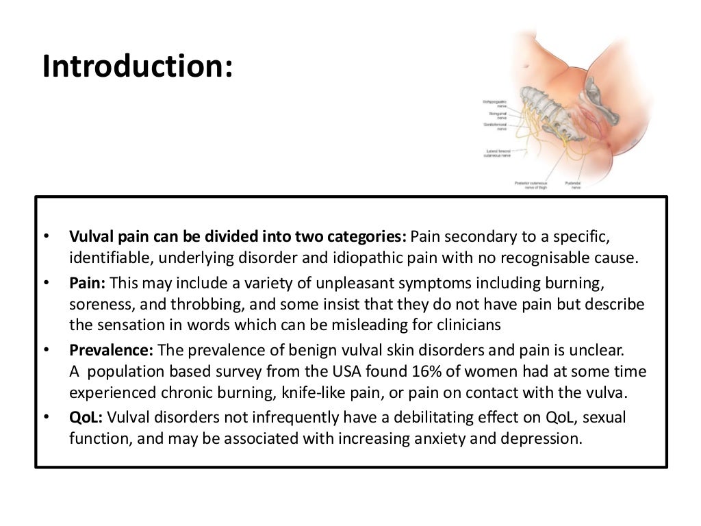 Benign Disorders of the Vulva Pruritus (itchy) Vulva Vulval Skin and…