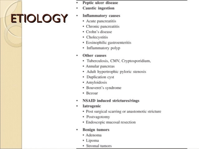 benign gastric outlet obstruction gastric outlet obstruction