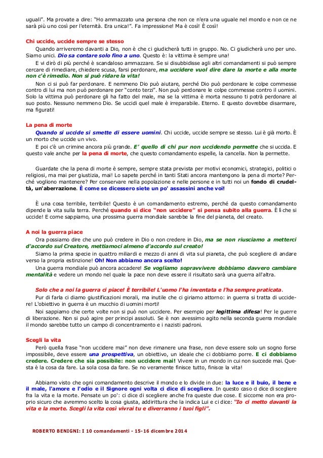 Benigni 10 Comandamenti 20141