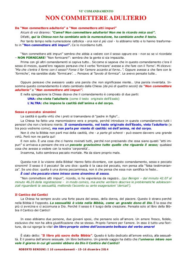 Benigni 10 Comandamenti 20141