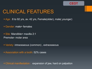 Benign odontogenic tumors 1 | PPTX
