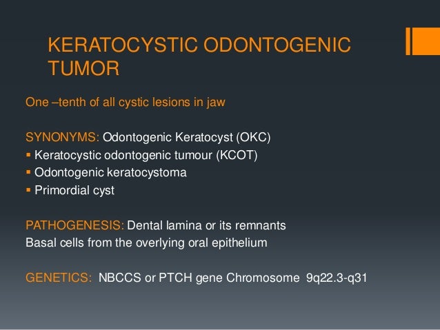 Benign odontogenic tumors 1