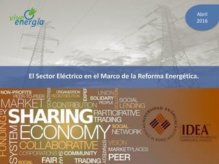 NOV.
2015
El Sector Eléctrico en el Marco de la Reforma Energética.
Abril
2016
 