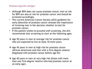 Benign prostatic hyperplasia | PPTX