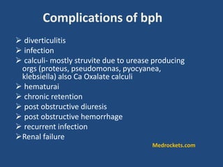 MANAGEMENT OF BPH
Watchful Waiting
Medical Therapy
Minimally Invasive Treatment
Surgery- Surgery for BPH is most commo...