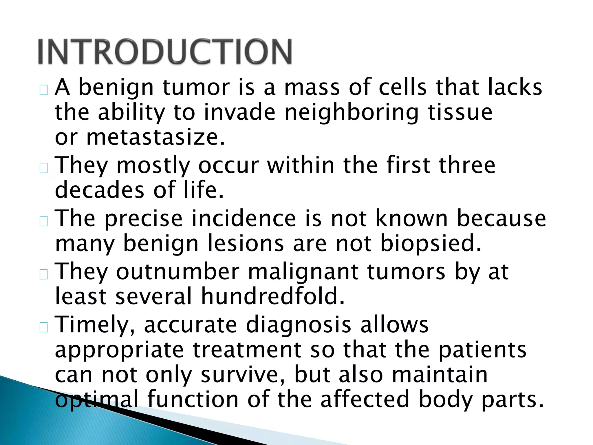 Benign tumors and tumor like lesions | PPTX