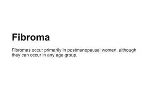 Benign tumors of the ovary [autosaved] | PPTX
