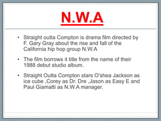 Straight Outta Compton PPTX