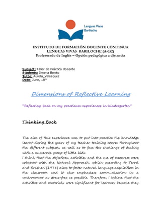 INSTITUTO DE FORMACIÓN DOCENTE CONTINUA
LENGUAS VIVAS BARILOCHE (A-052)
Profesorado de Inglés – Opción pedagógica a distan...