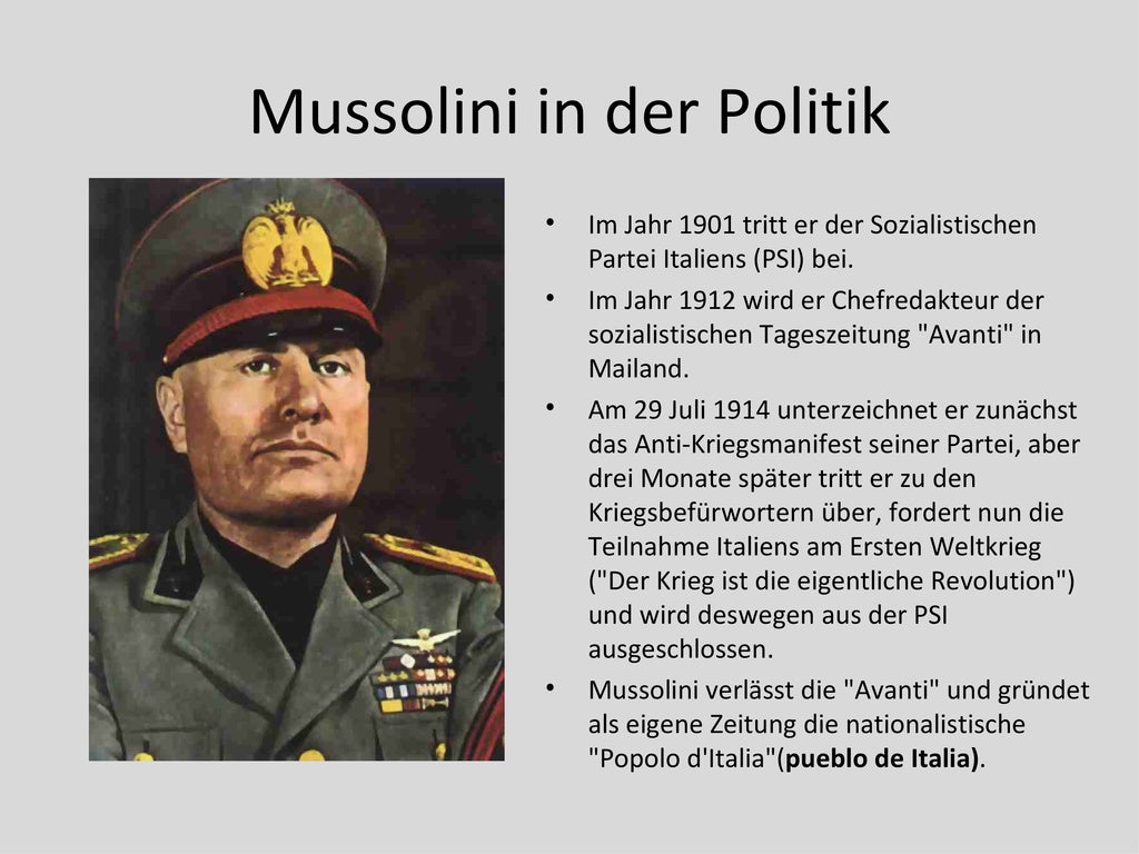 Benito Mussolini