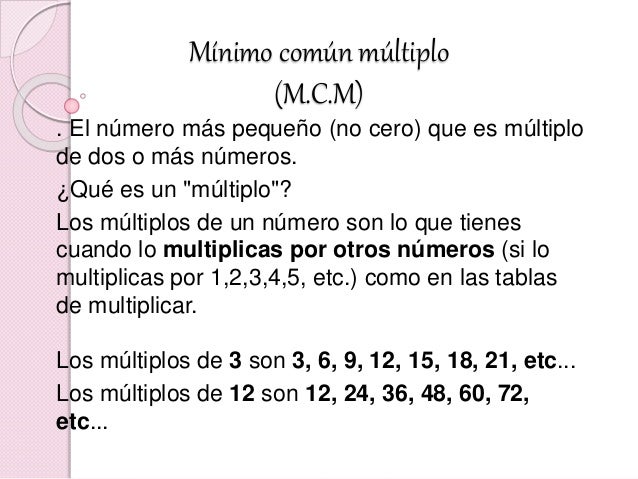 M.c.m De 6 8 Y 10